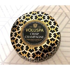 VOLUSPA 2 Wick Crisp Champagne Candle NEW 11 oz. tin